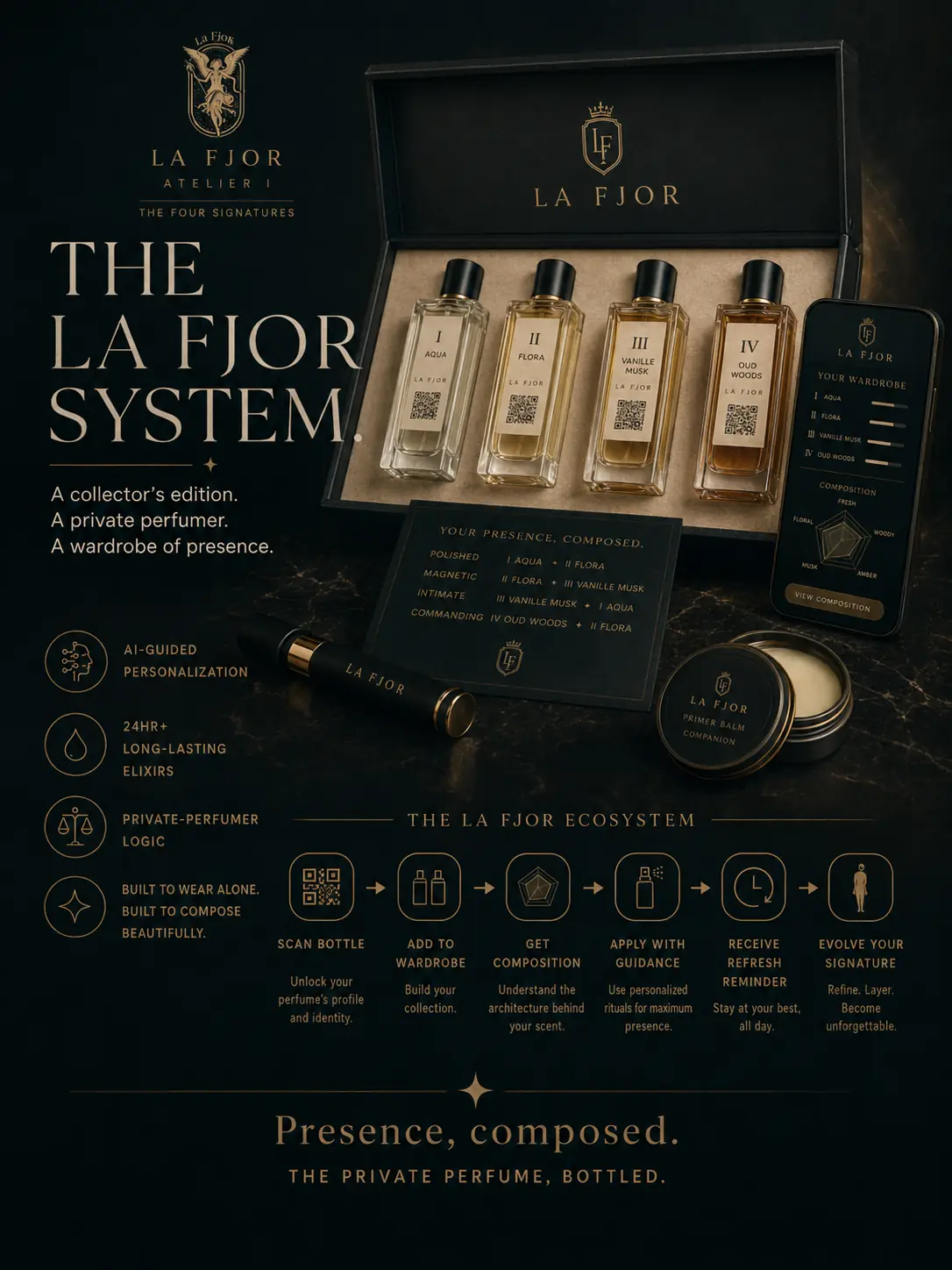 The complete La Fjor product and app ecosystem
